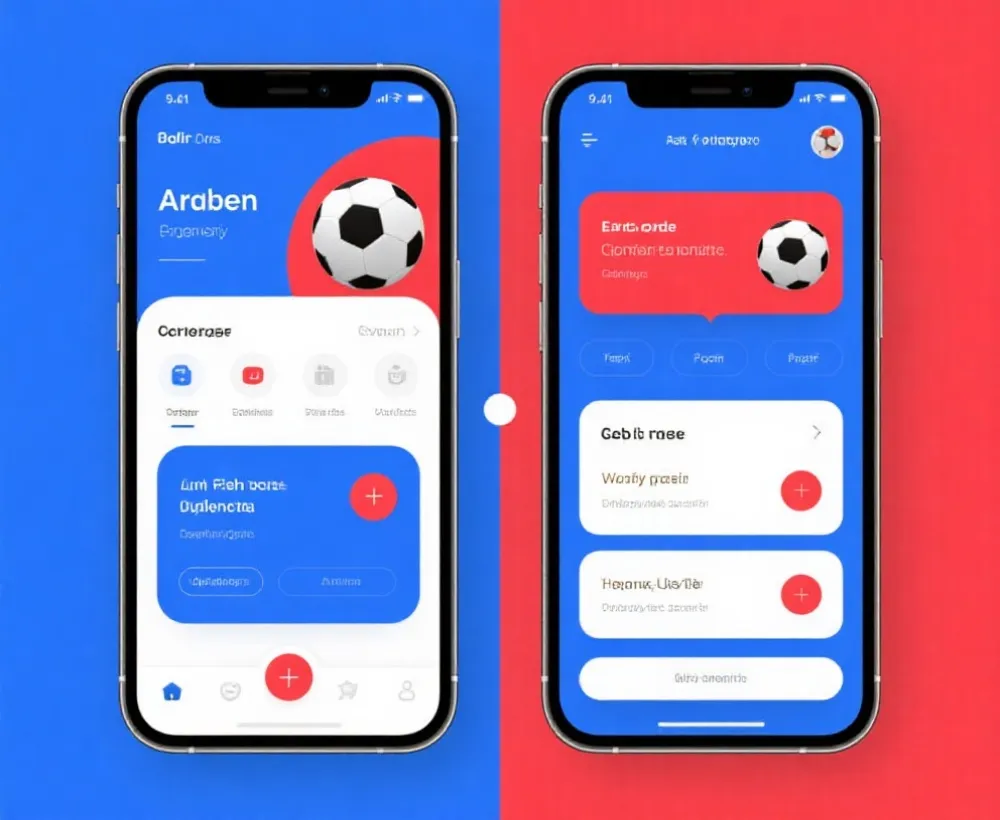 移动端世界杯平台对比示意图