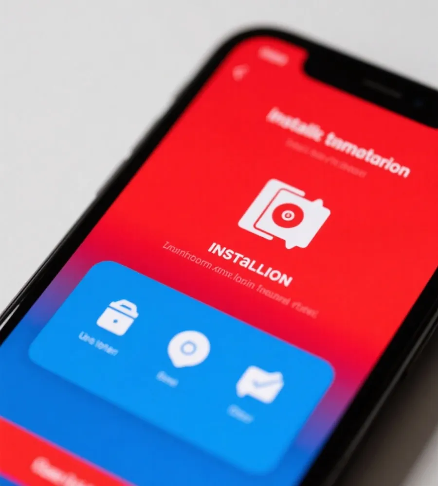 App 安装步骤示意图